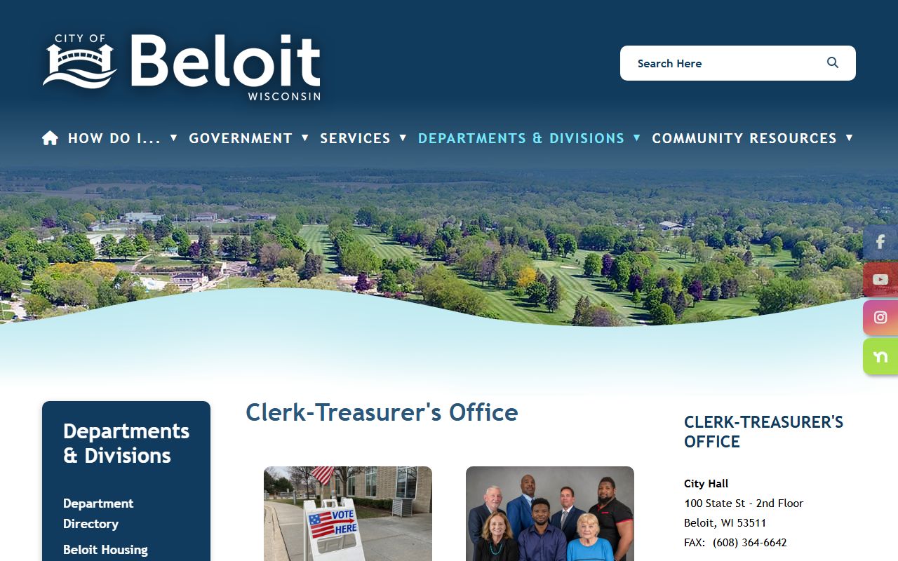 Beloit Unclaimed Money clerk treasurer office