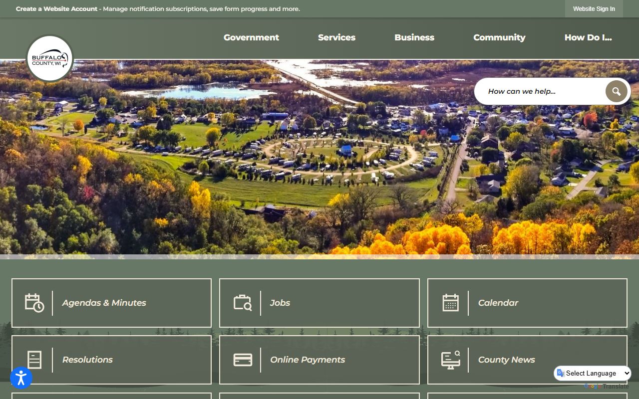 Buffalo County Unclaimed Money county website
