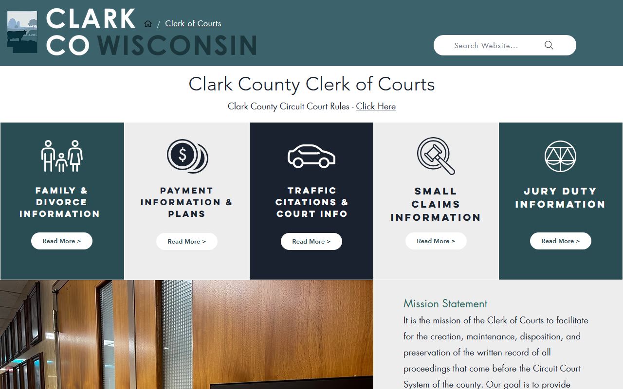 Clark County Unclaimed Money clerk of courts page