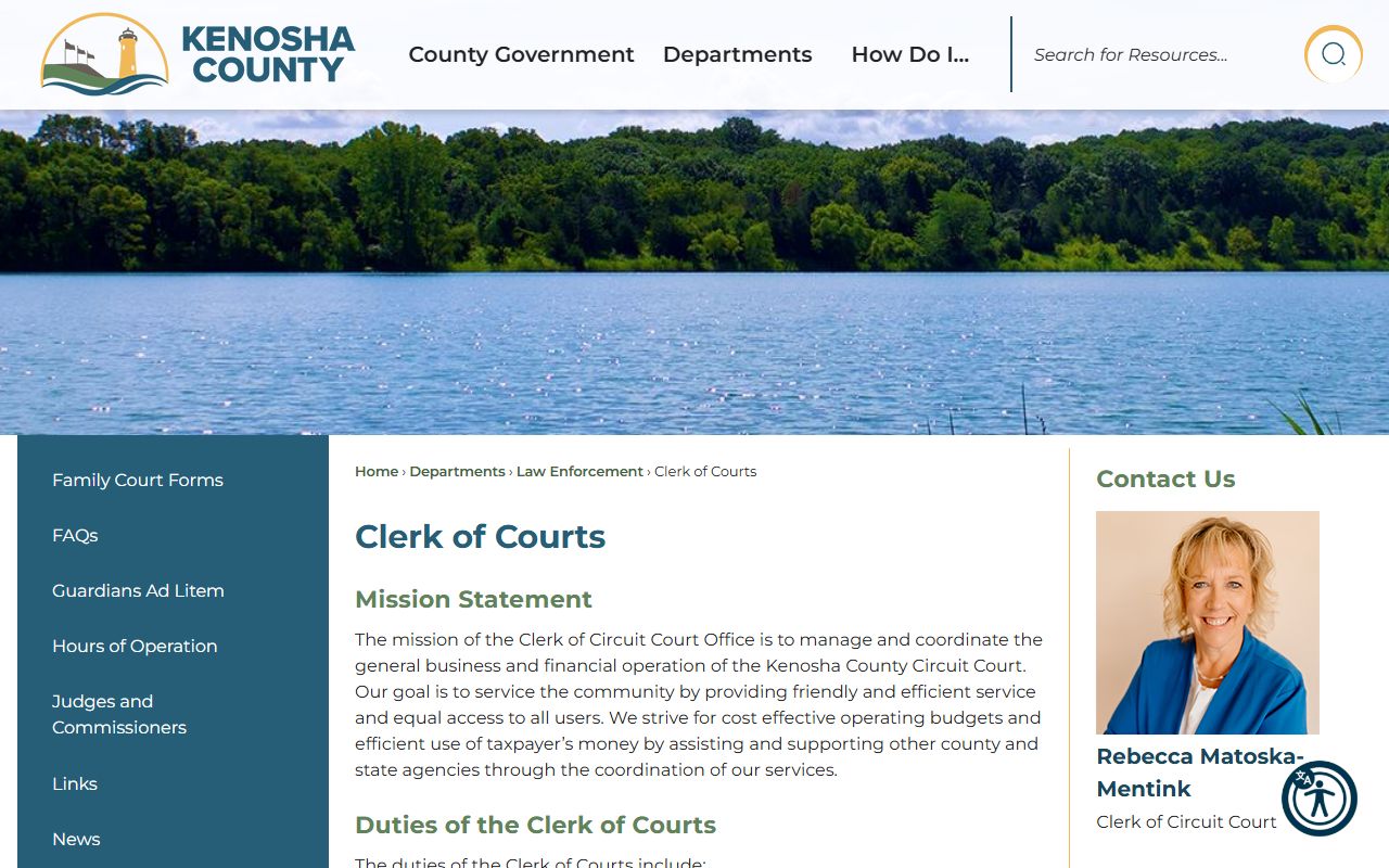 Kenosha County Unclaimed Money clerk of courts