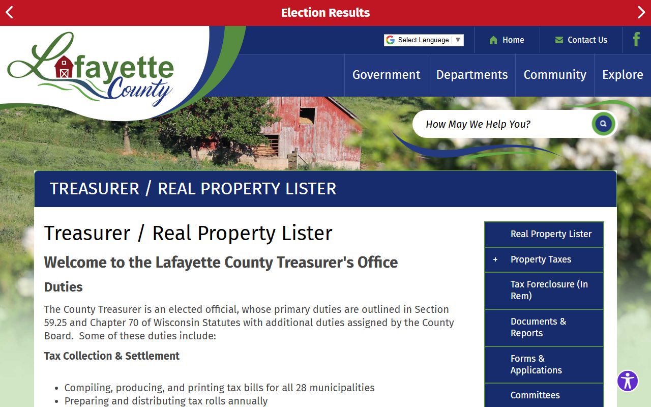 Lafayette County Unclaimed Money county websites access status