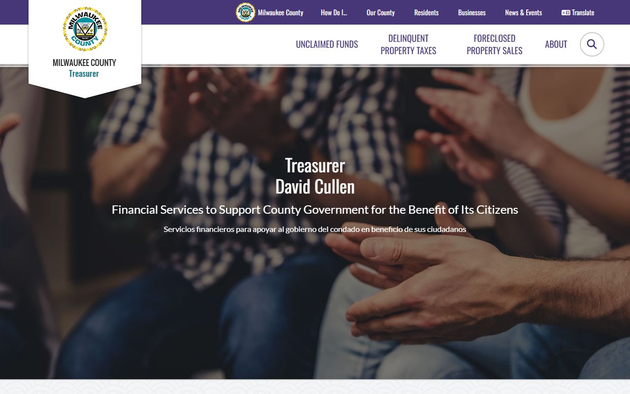 Milwaukee County Unclaimed Money at the Milwaukee County Treasurer