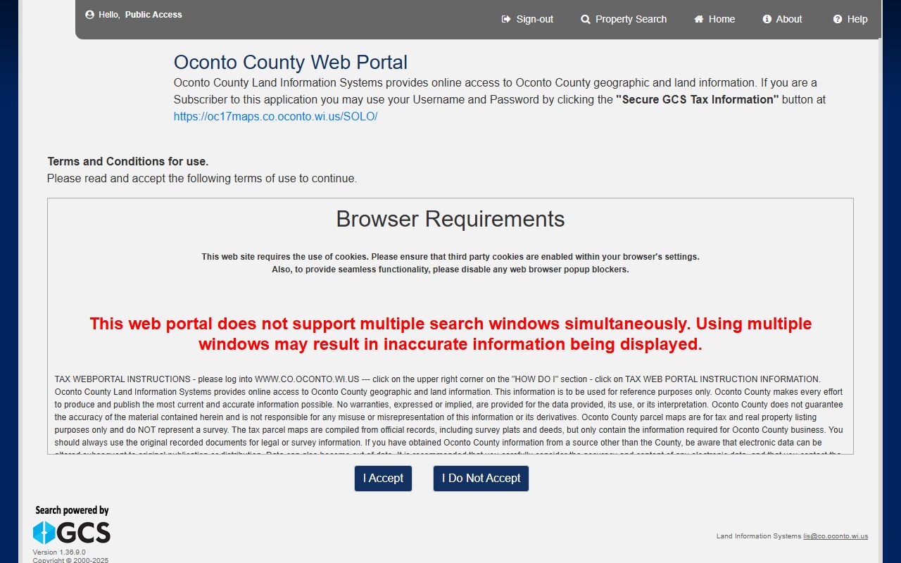 Oconto County Unclaimed Money property portal