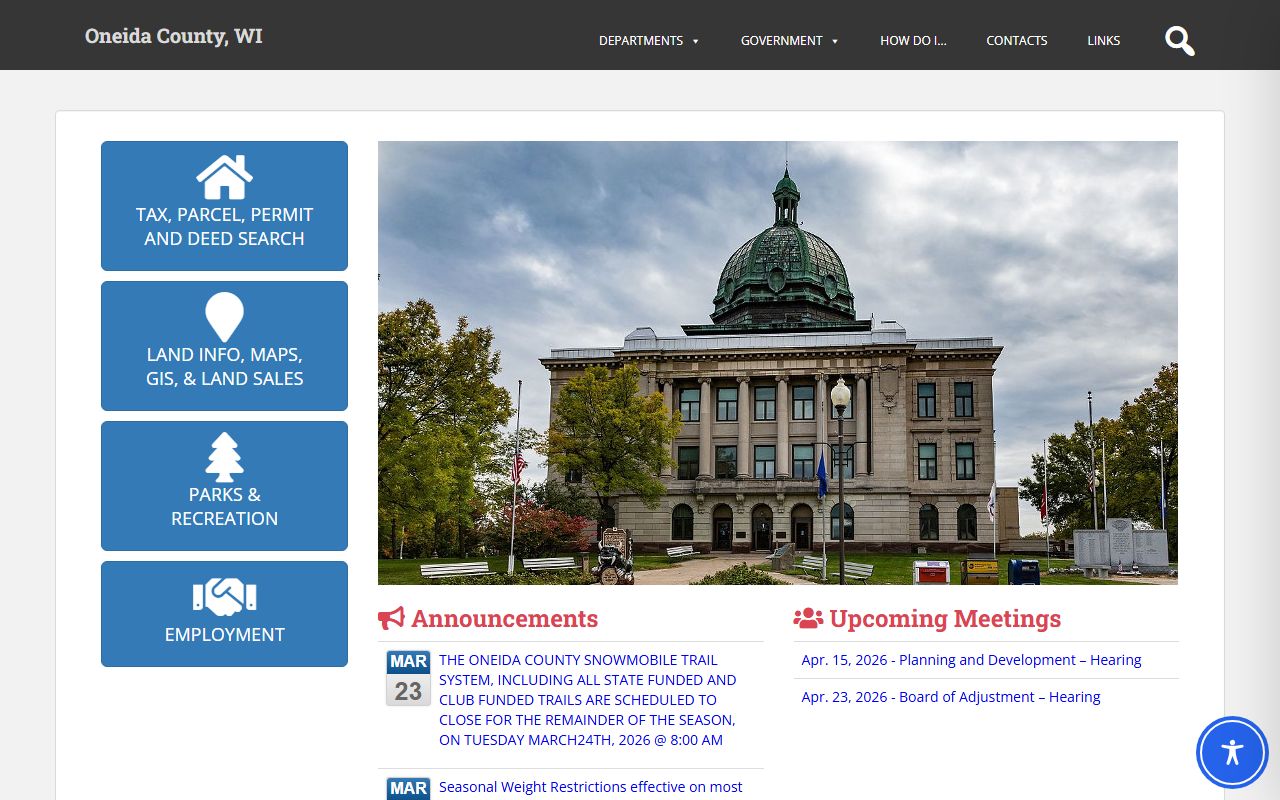 Oneida County Unclaimed Money county main site