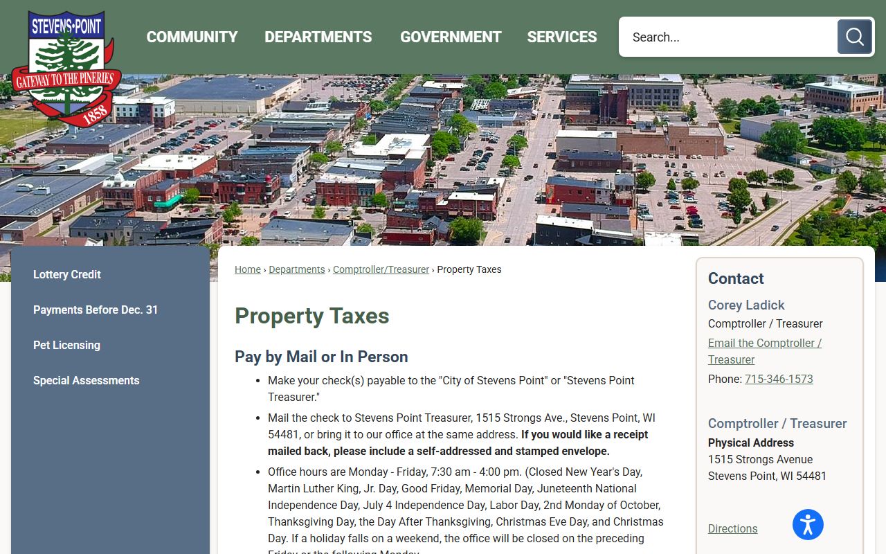 Portage County Unclaimed Money property taxes image