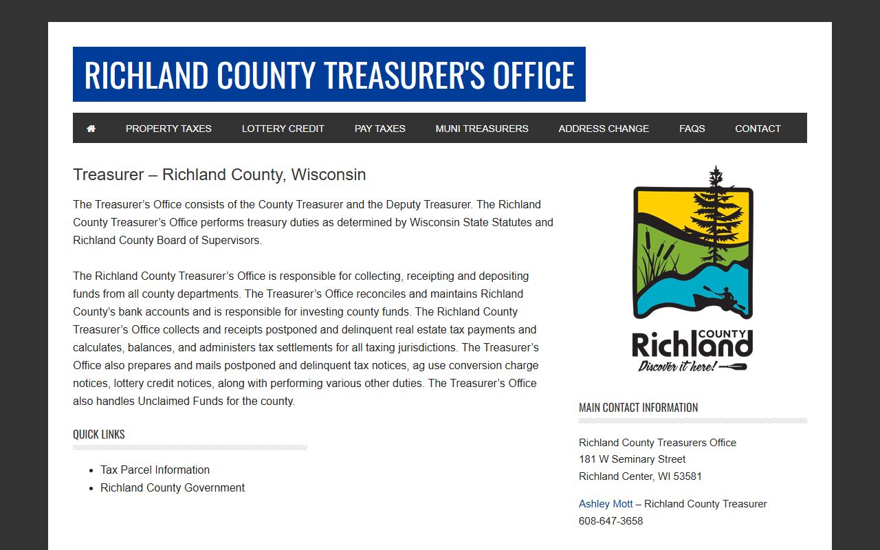 Richland County Unclaimed Money property taxes image