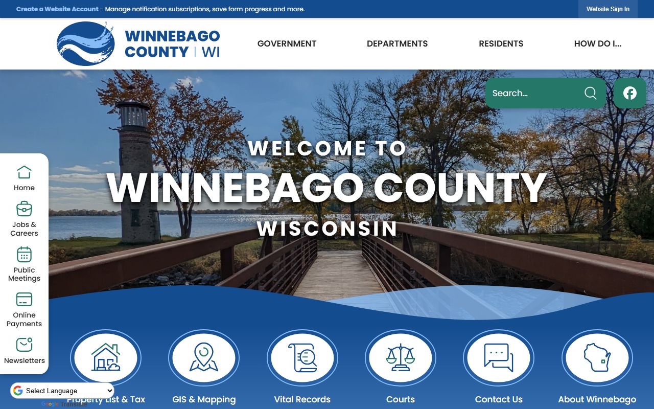 Oshkosh Unclaimed Money county website fallback