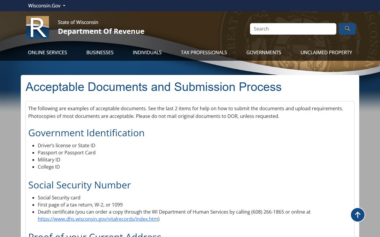Taylor County Unclaimed Money acceptable documents image